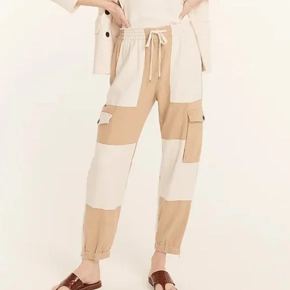 J. Crew Tie-waist linen-blend cargo pant 16 - Picture 3 of 8